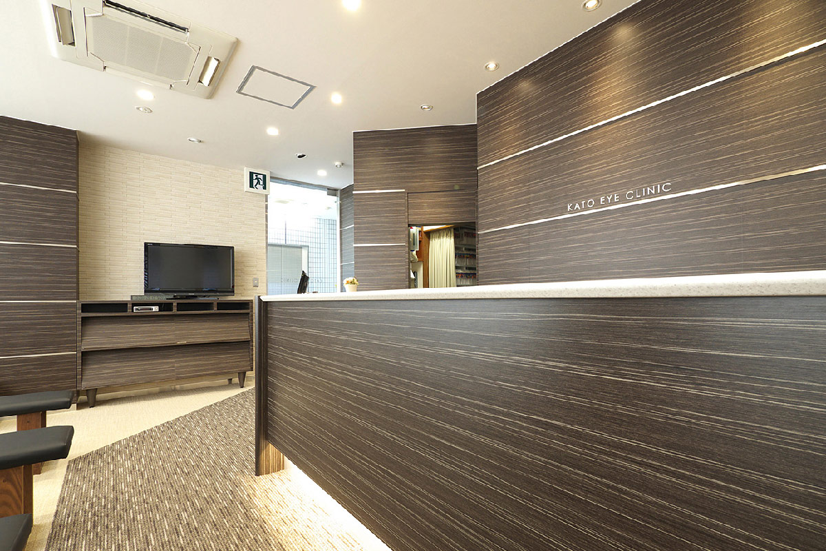 カトウ眼科の受付